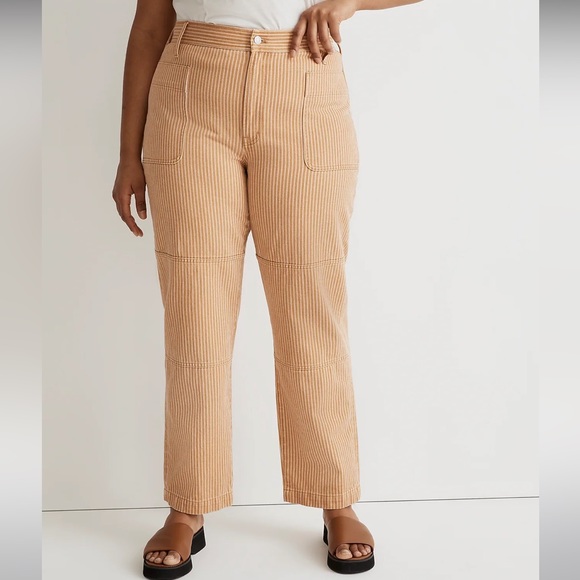 The Perfect Vintage Straight Jean in Stripe - Picture 4 of 9